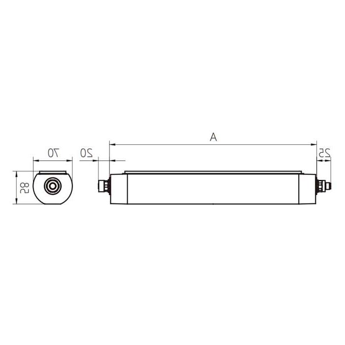 功率42W、尺寸A=1070 mm x 70 mm、MQAL-84-SDL、A70182